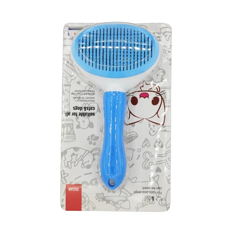Brosse Auto-Nettoyante Anti-Poils pour Chats et Chiens