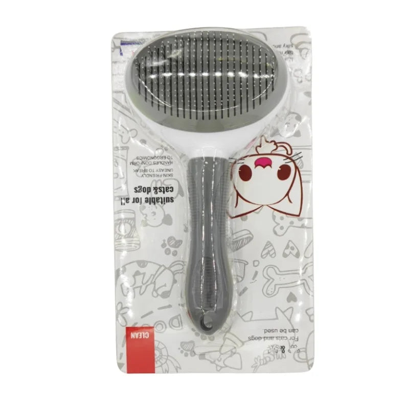 Brosse Auto-Nettoyante Anti-Poils pour Chats et Chiens