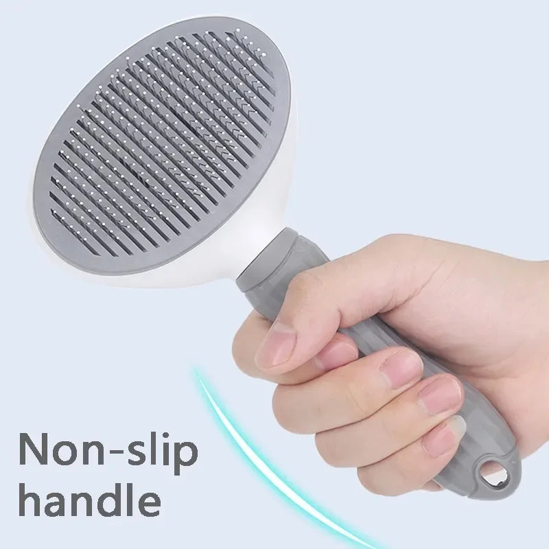 Brosse Auto-Nettoyante Anti-Poils pour Chats et Chiens