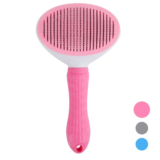 Brosse Auto-Nettoyante Anti-Poils pour Chats et Chiens